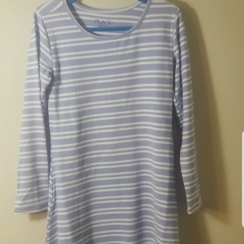 Girls Childrens place Striped Lightweight Sweater Dress!.